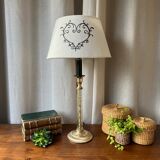 English lamp in brass and altuglass