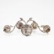 Vintage silver metal wall light.