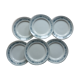 Set de 6 assiettes à dessert en terre de fer du Moulin des Loups modèle Pasteur