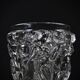 Unsigned Lalique Bacchantes vase in clear crystal, mid-20th century