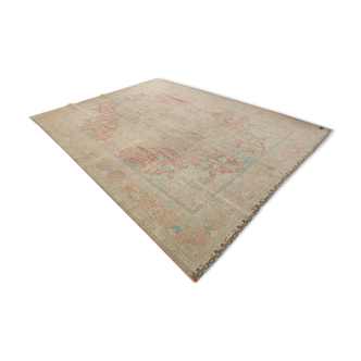 10X12 Red Beige Green Turkish Rug 383x293Cm