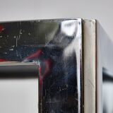 Table Basse en Chrome et Verre Fumé, 1970s