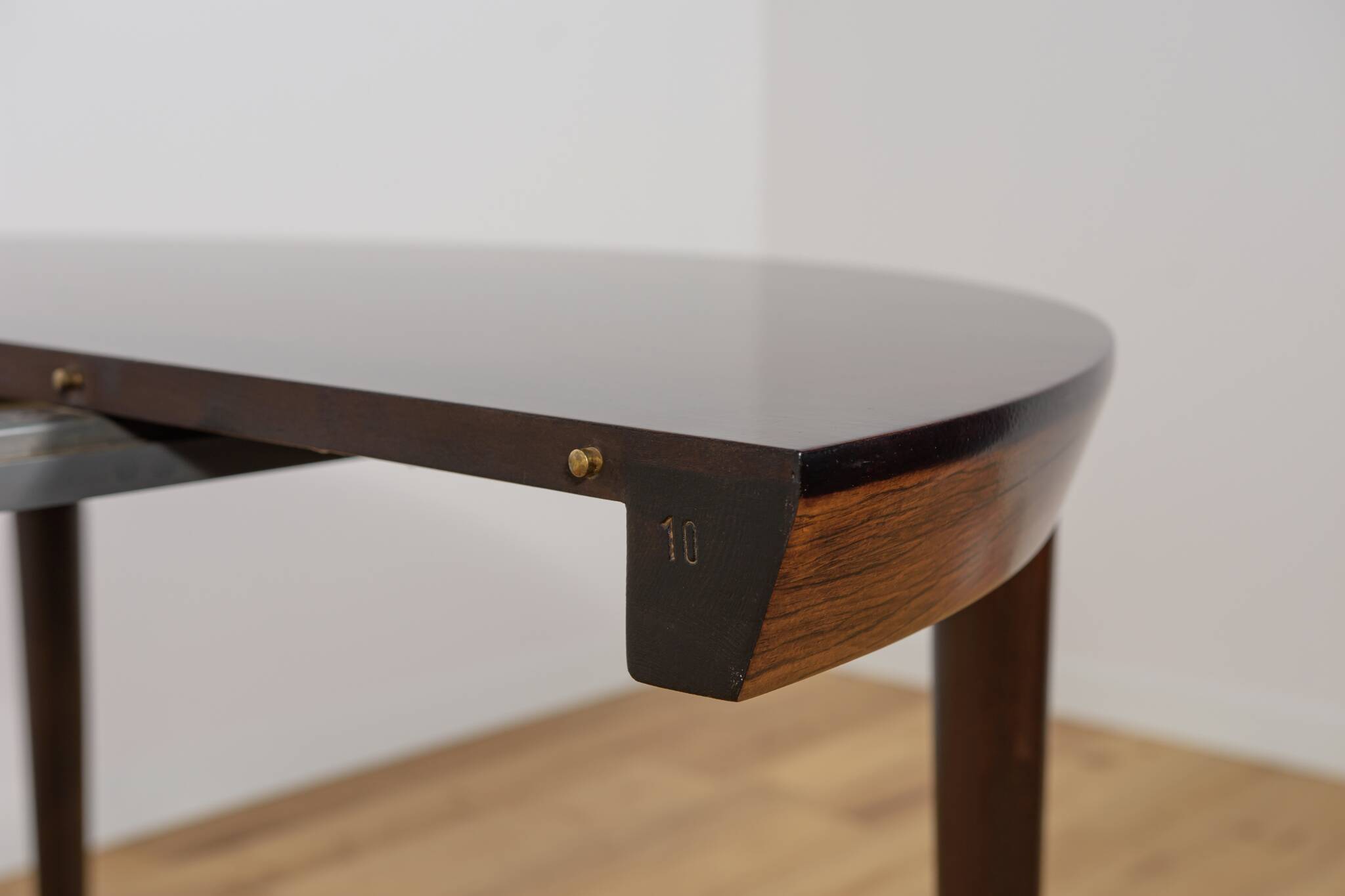 Mid-Century Round Rosewood Dining Table Model 71 by Severin Hansen for Hasl