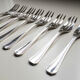 Old Christofle Model Boreal Art Deco by Luc Lanel 8 forks with desserts