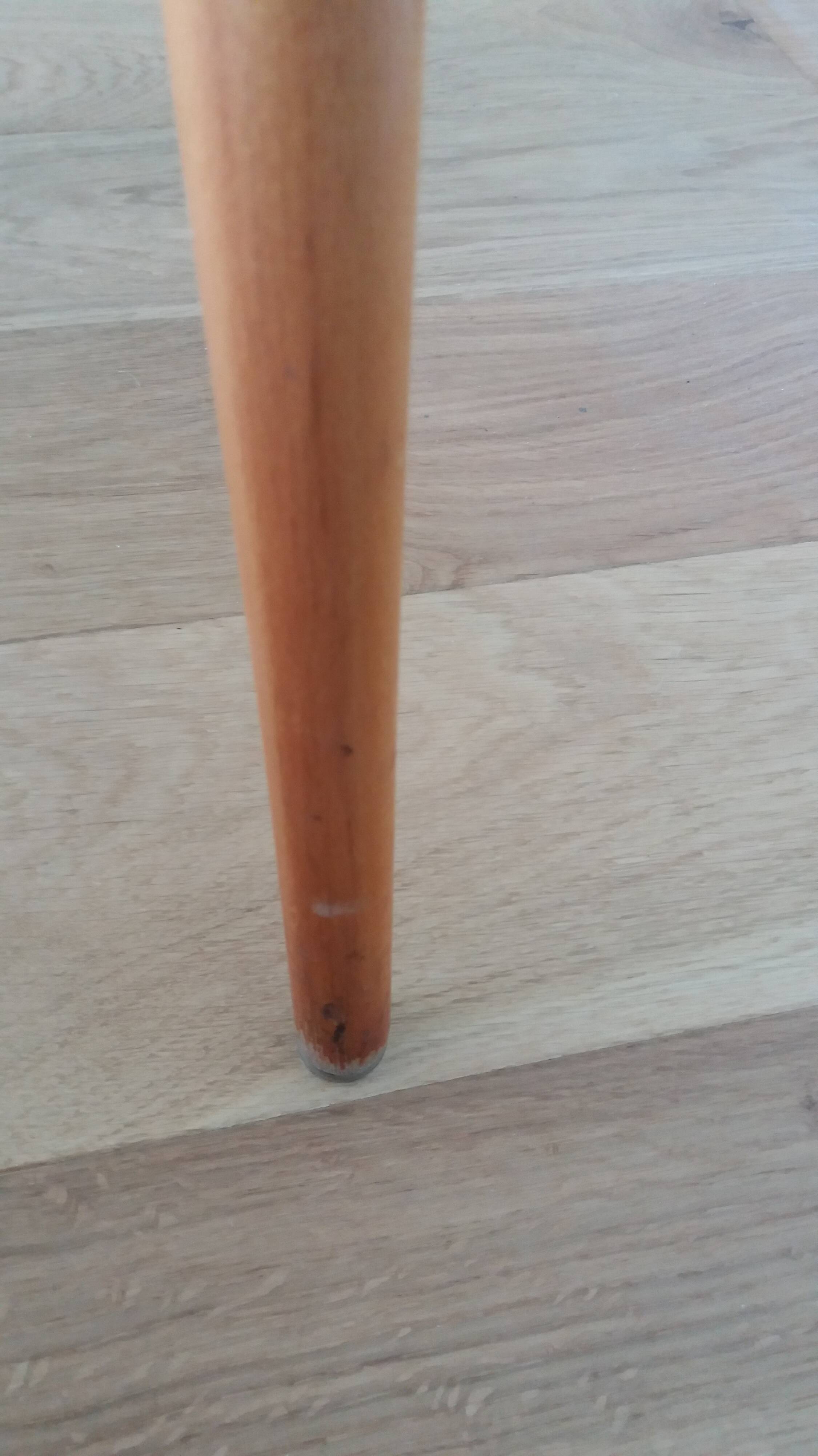 Fauteuil en bois, pieds compas, style scandinave, Baumann ou Thonet