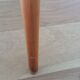 Fauteuil en bois, pieds compas, style scandinave, Baumann ou Thonet