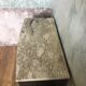 Ancien buffet en bois, marbre blanc