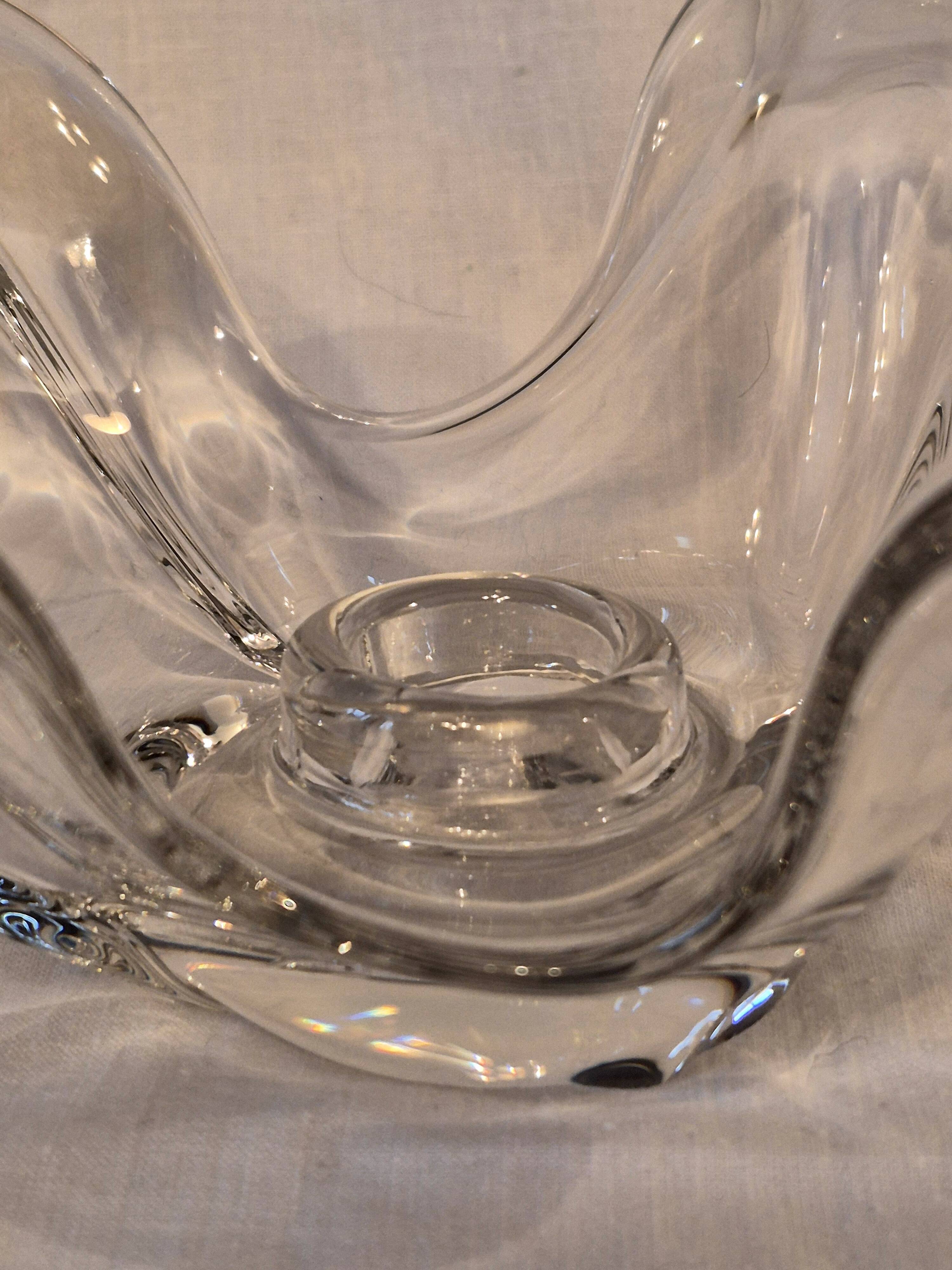 Crystal candlestick from Bayel, flower petal shape A559