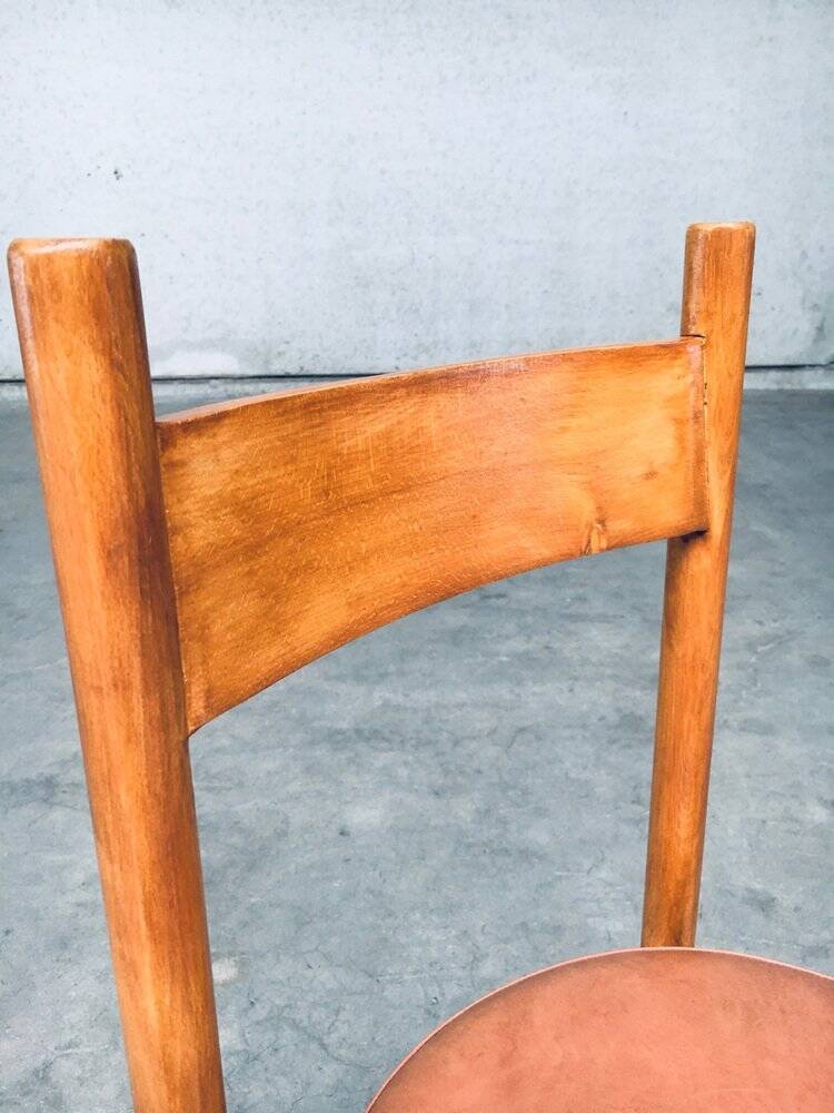 Mid-Century Modern Dining Chairs in the style of Charlotte Perriand, France, 1960s, Set of 4