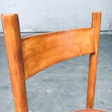 Mid-Century Modern Dining Chairs in the style of Charlotte Perriand, France, 1960s, Set of 4