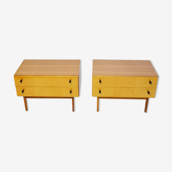 A pair of bedside tables, 1970s