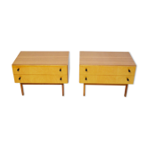 Paire de tables de chevet années 1970