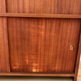 Large vintage glass library