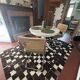 Tapis patchwork en véritable peau de vache 170 × 240 cm