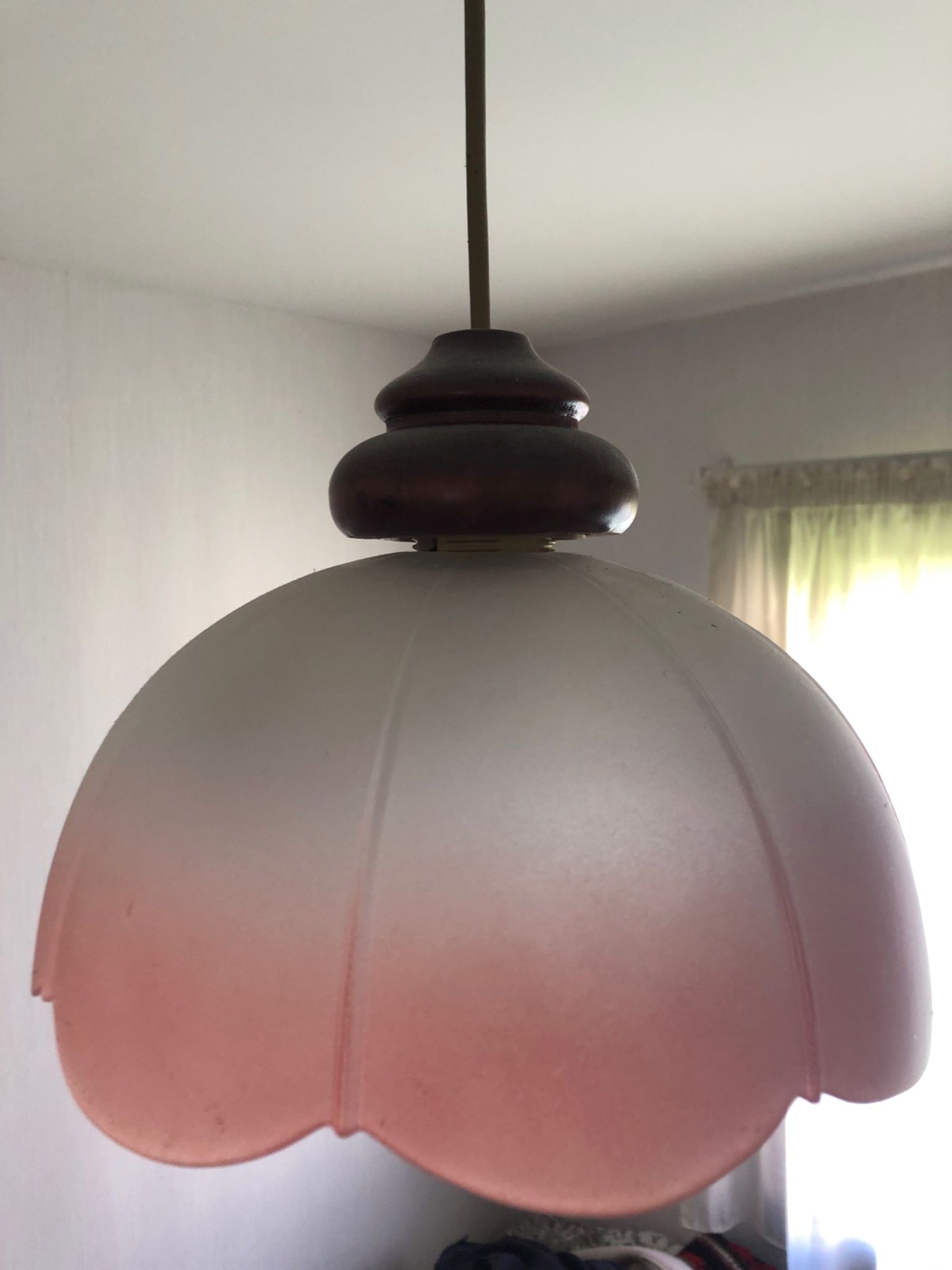 Suspension vintage verre