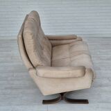 1970s, Scandinavian 2 seater sofa, original very good condition, leather.