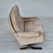 1970s, Scandinavian 2 seater sofa, original very good condition, leather.