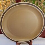 9 flat plates in Sarreguemines stoneware