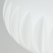 Suspension en verre opaline par Napako années 60