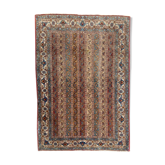 Tapis ancien d’orient persan de Ghoom fait main 142x205 cm