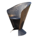 Vintage metal cone chair industrial