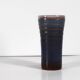 Ludovic handcrafted vase in blue glazed ceramic, 1970