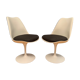 Paire de chaises Tulip modèle 151 conçue par Eero Saarinen, Knoll International, années 1950
