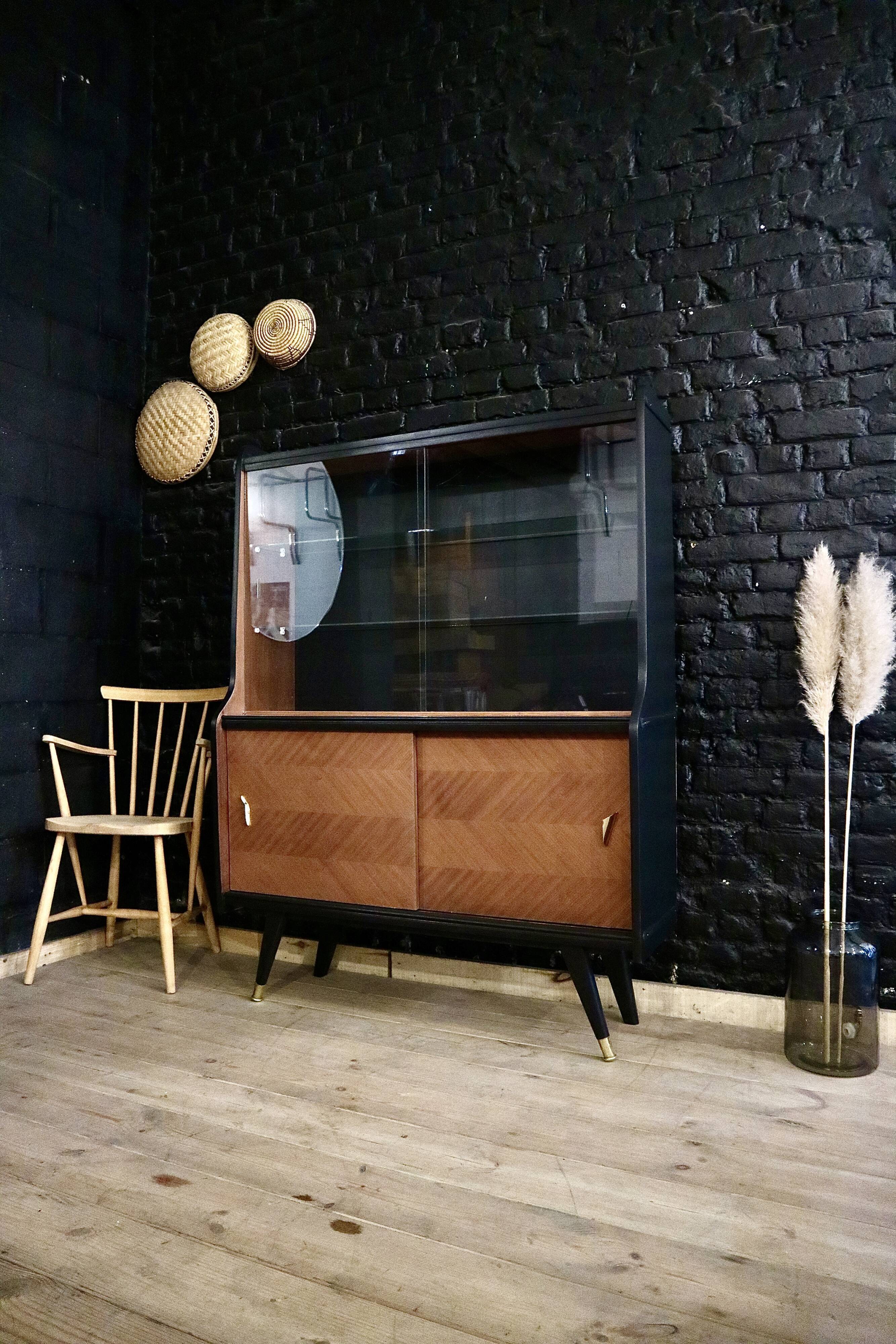 Restored vintage showcase buffet