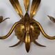 Pair of wheat ear wall lights