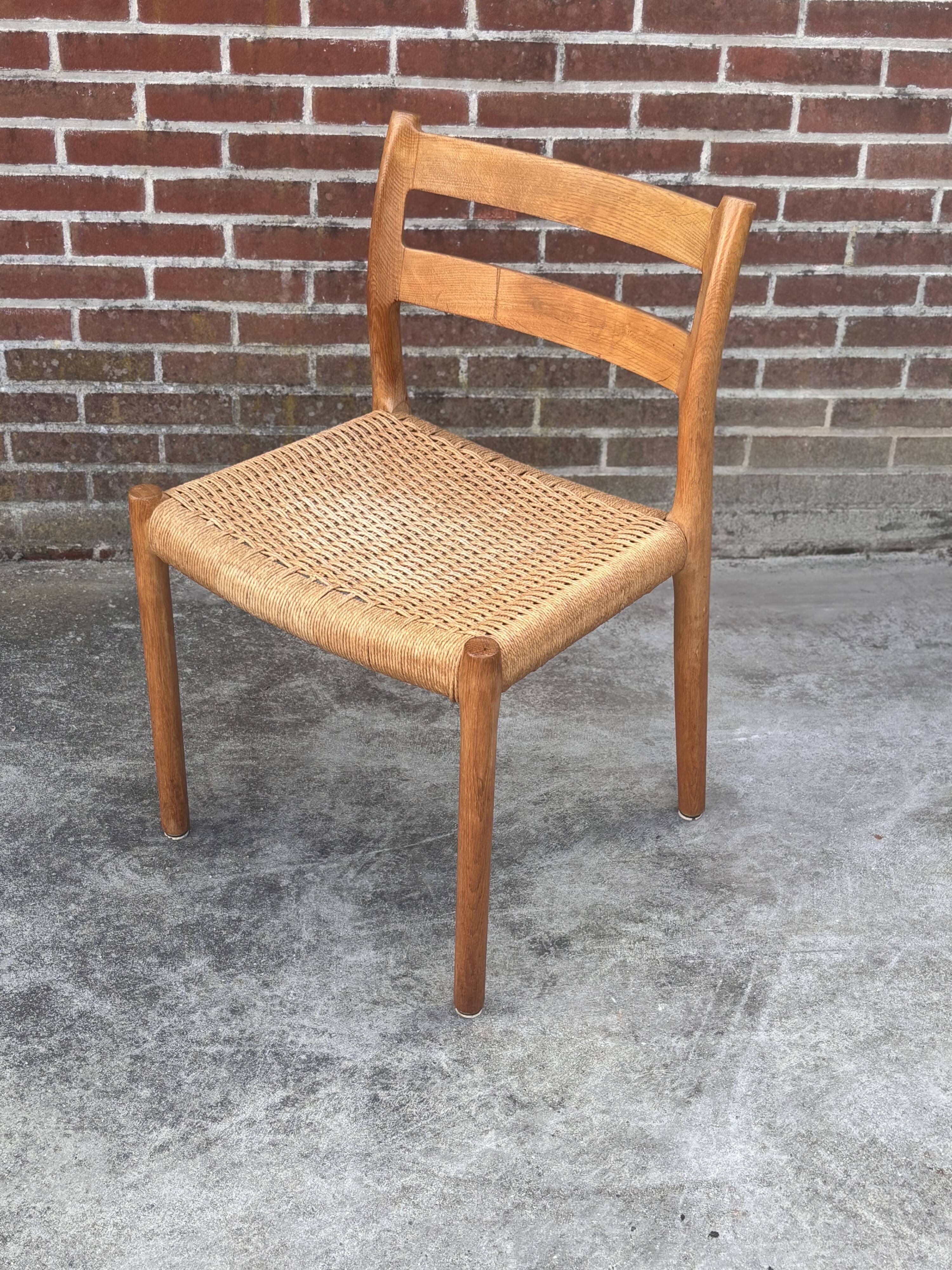 Mid Century Niels O Moller Chair model 84 Danish Design