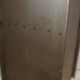 Industrial metal corner shelf