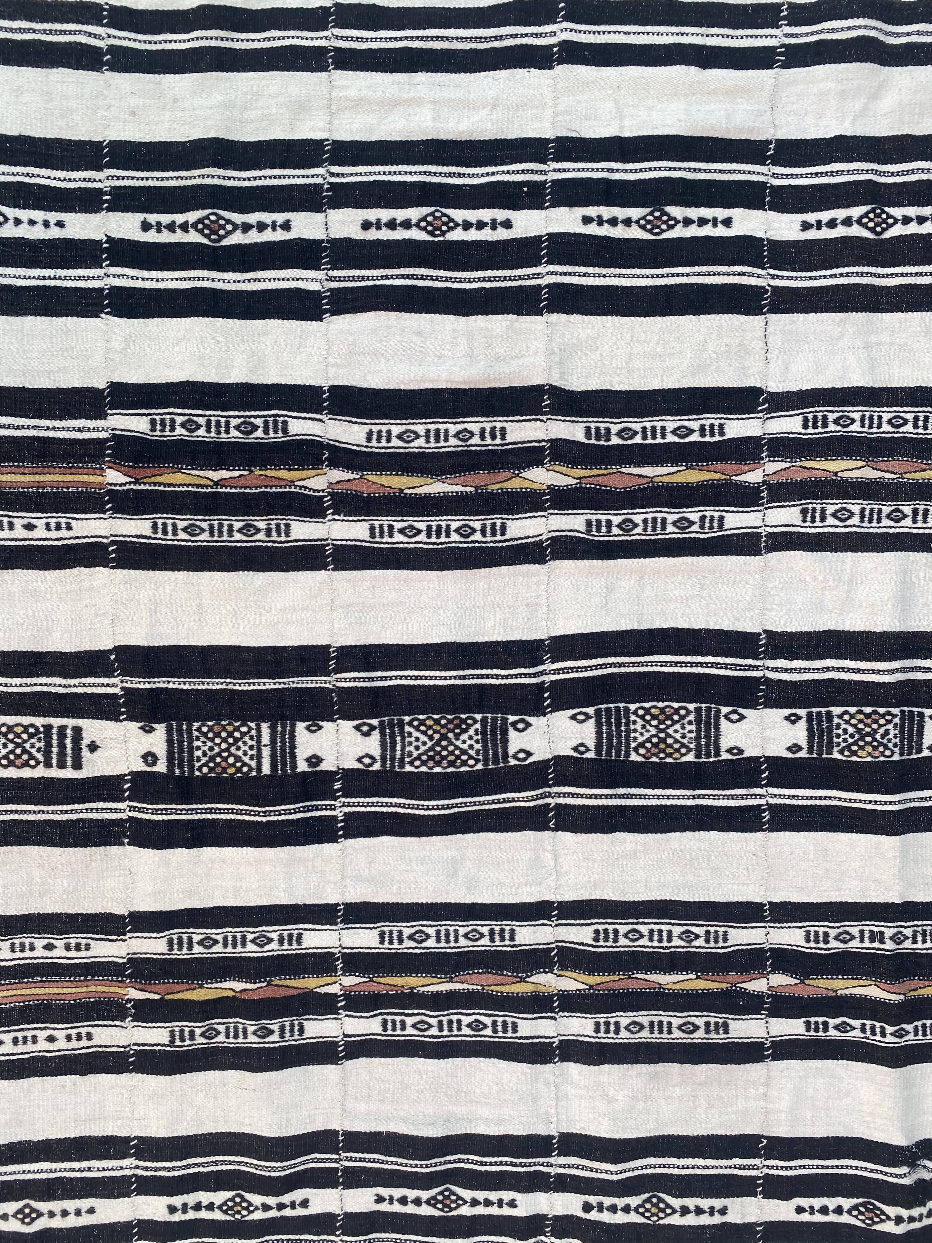 Kilim ancient weaving of Mali handmade 134x254 cm