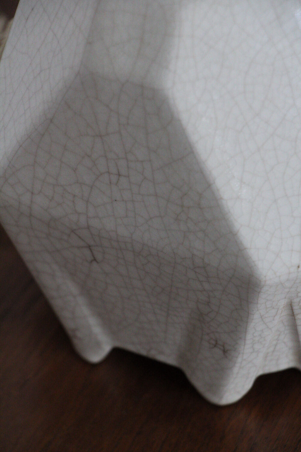 Cracked ceramic lamp art deco 1920