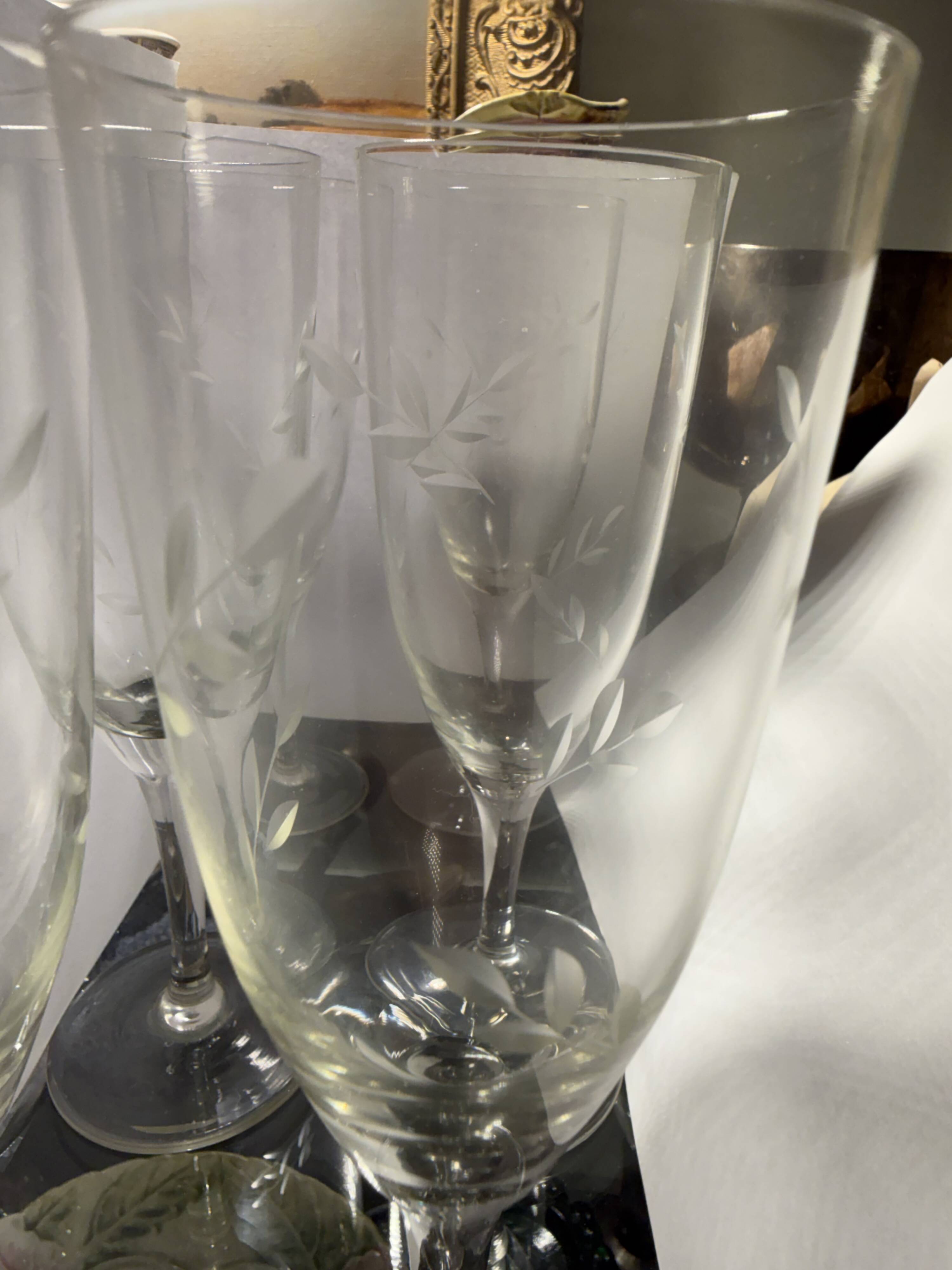 12 crystal cups