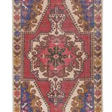 Vintage Turkish rug from Oushak, hand-woven 143 x 216 cm