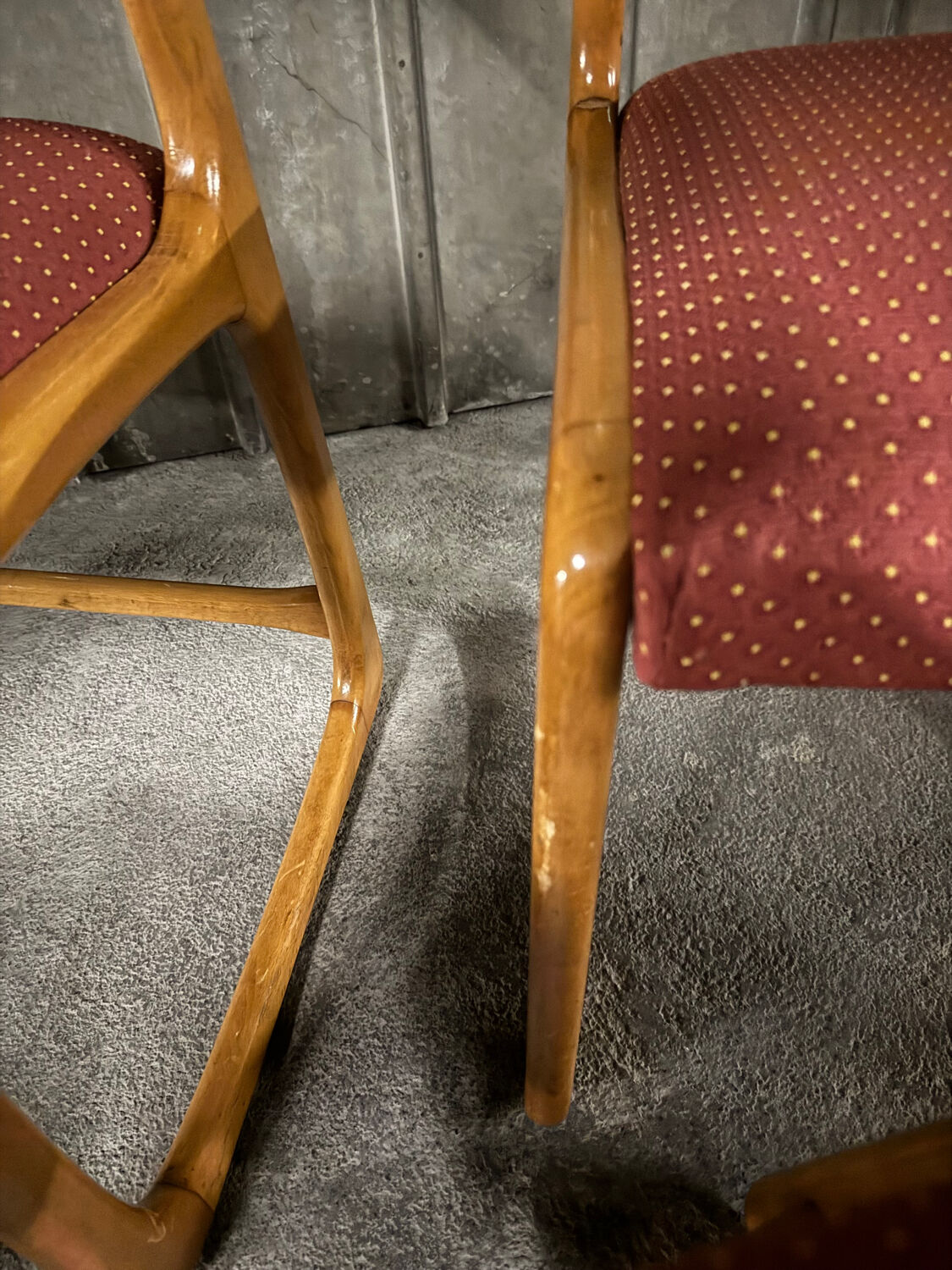 Set of 6 sled chairs
