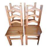 Chaise en pin massif
