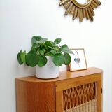 Wooden and rattan buffet
