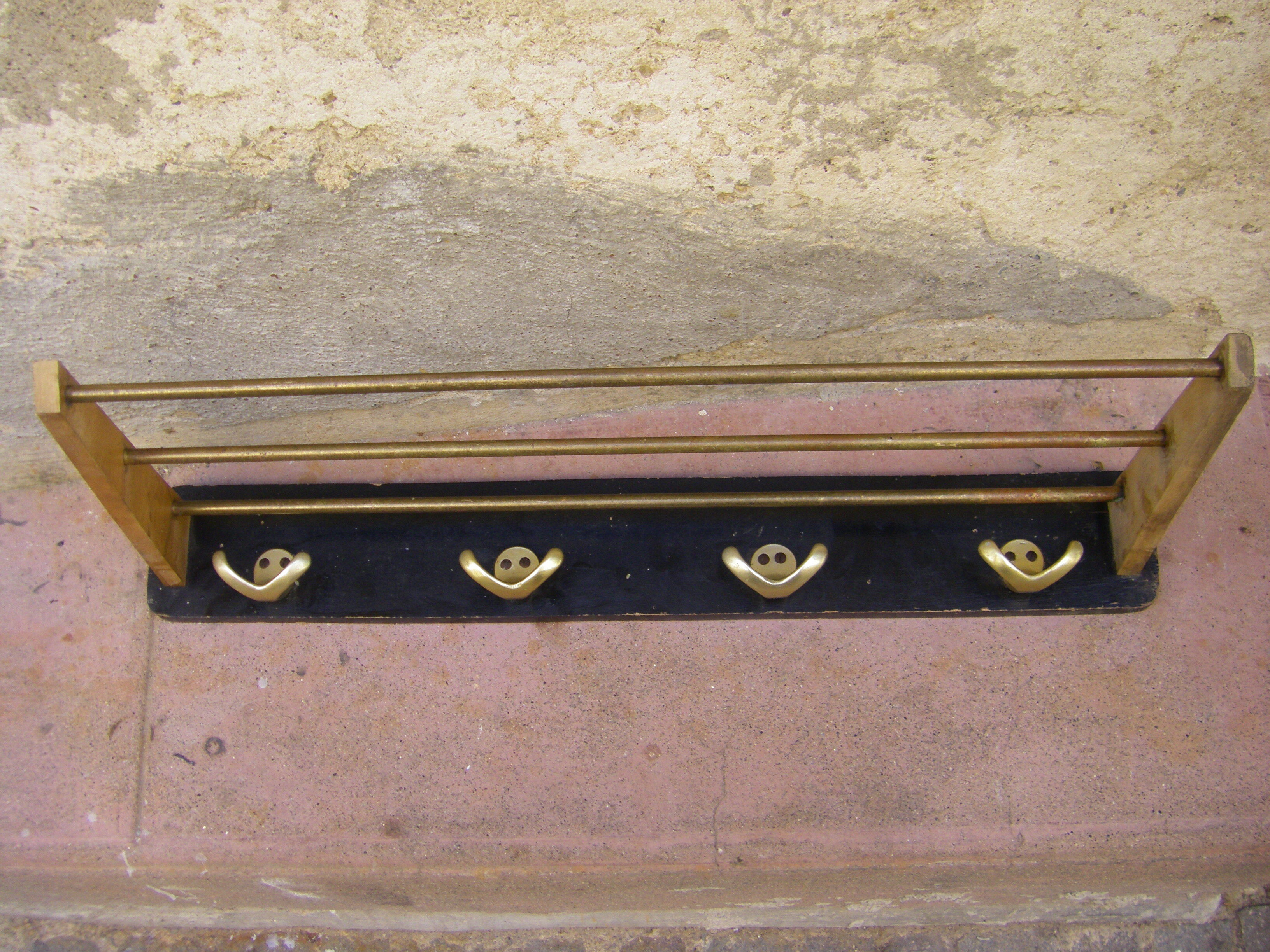 Vintage wall coat rack