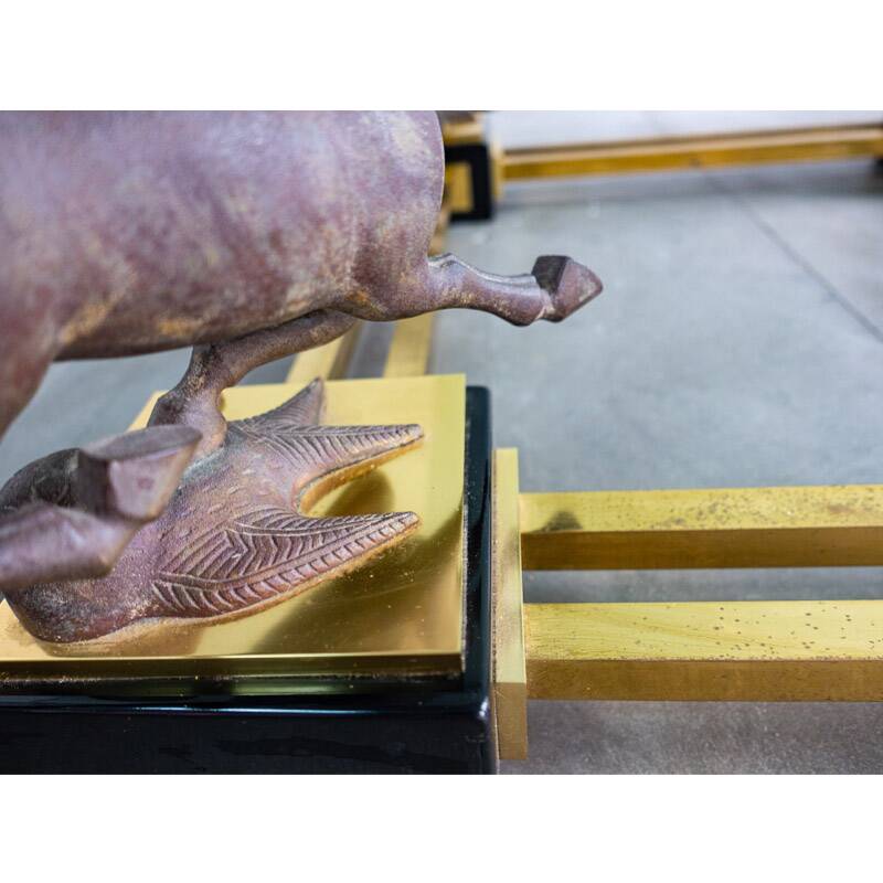 Coffee table by Maison Charles, France 1970s