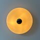 Vintage XL wall light, opaline and chrome, France 1960