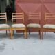 Ensemble de quatre chaises de salle à manger du milieu du siècle, Tchécoslovaquie, années 1960