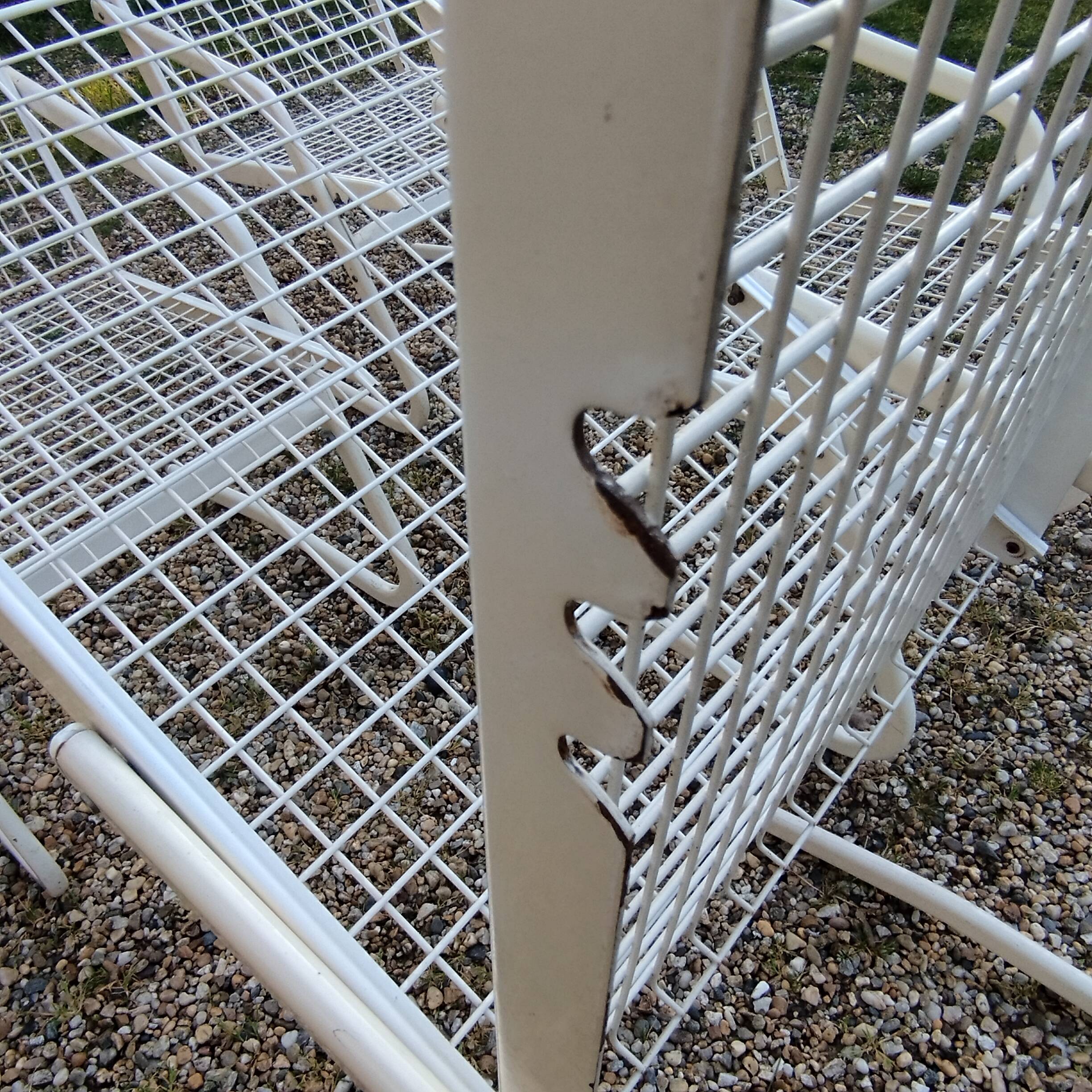 Vintage metal garden chairs