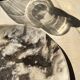 Very large empty pocket or dish in petrified wood