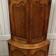 Double Body Corner Cabinet in Walnut from the end of the 19th century