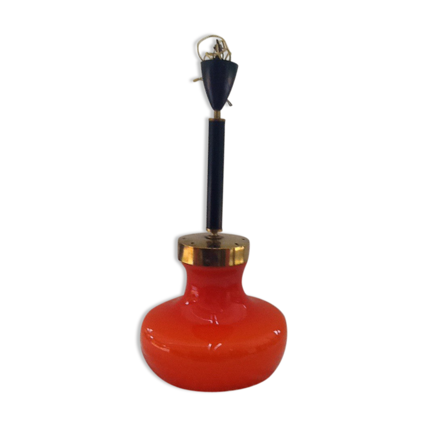 1960s opaline pendant light