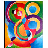 Abstraction orphisme 41 x 33 cm