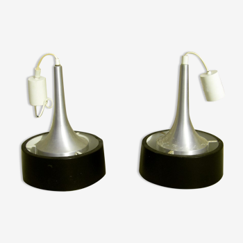 Pair of vintage 1970 luminaires