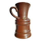 Vase en céramique numéroté brun du milieu du siècle d'Ueberlacken