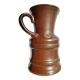 Vase en céramique numéroté brun du milieu du siècle d'Ueberlacken